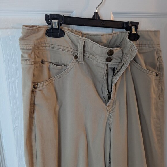 Kim Rodgers wide leg khaki pants -12 - Picture 4 of 5